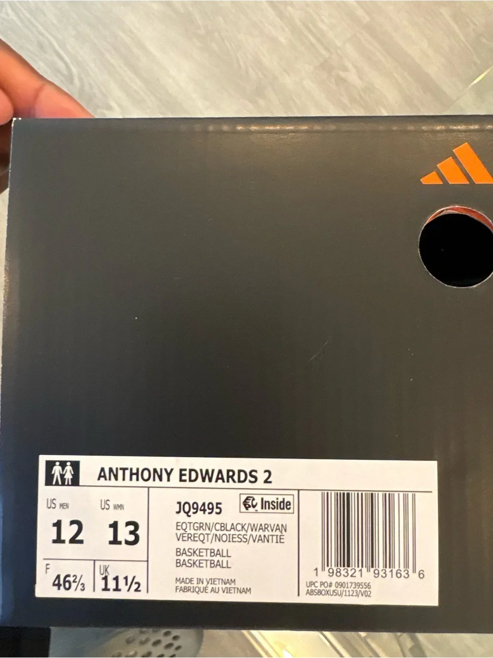 adidas ae2s size